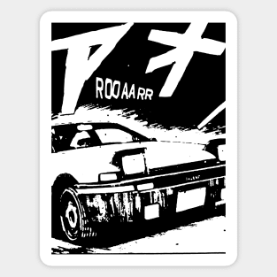 JDM AE86 Japanese Drift Racer Drifting Car Anime Manga Eurobeat Intensifies Aesthetic Sticker